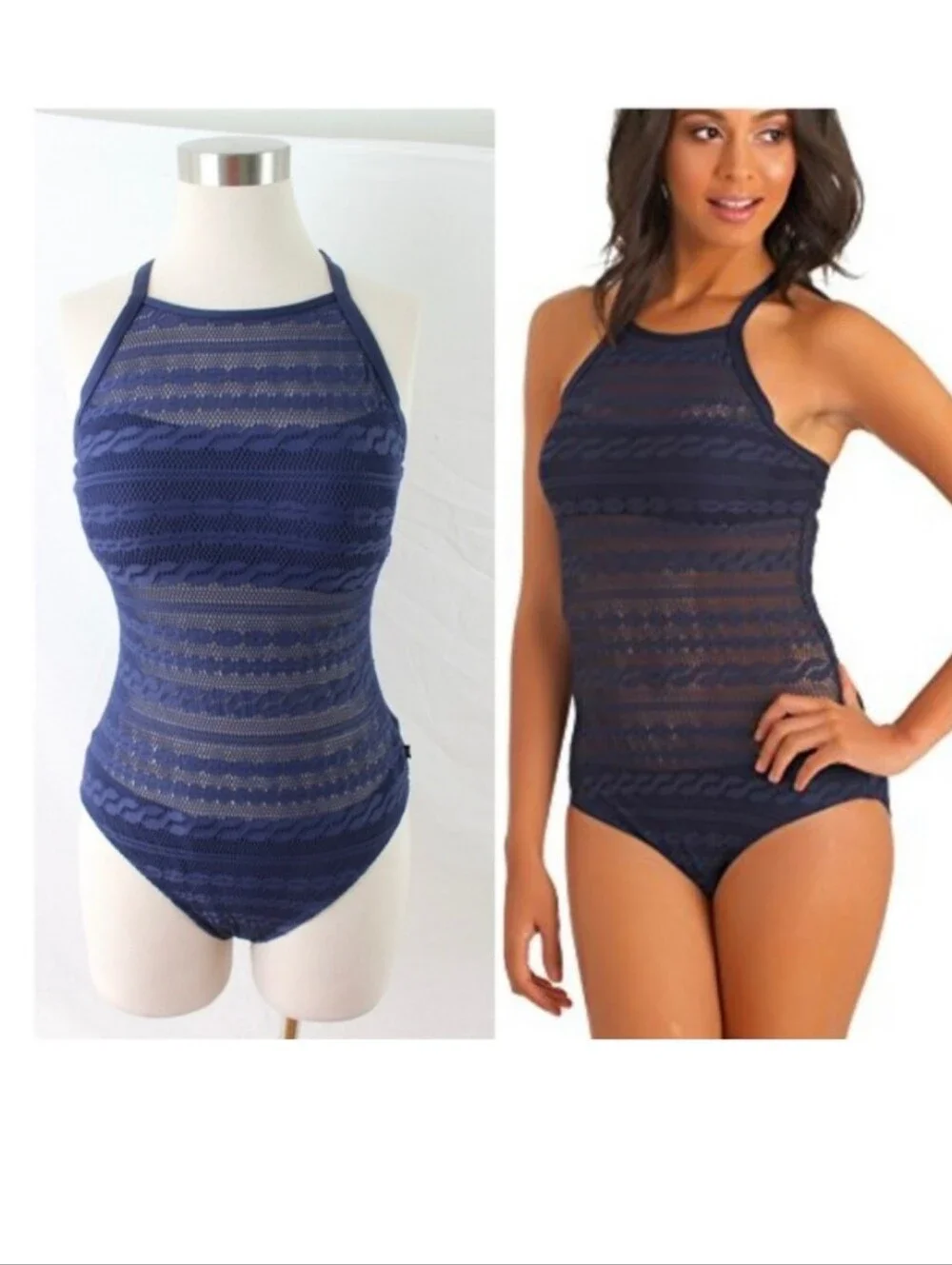 Nautica navy lace